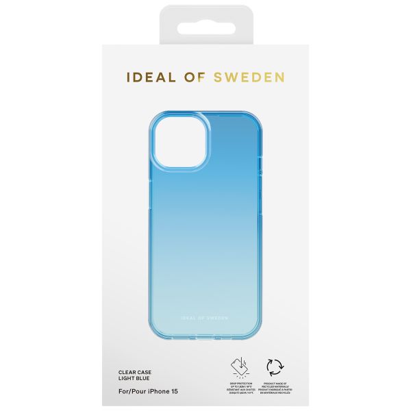 iDeal of Sweden Coque Clear Apple iPhone 15 - Light Blue