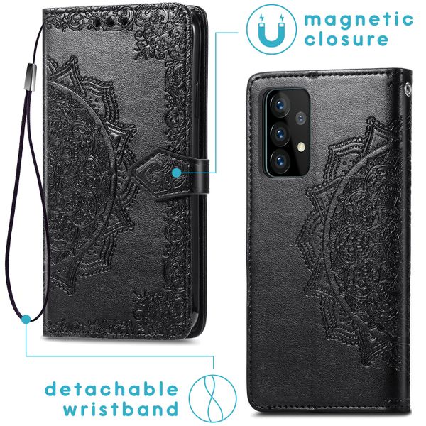 imoshion Etui de télephone Mandala Samsung Galaxy A52(s) (5G/4G) - Noir