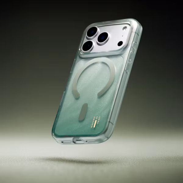 iDeal of Sweden Coque Clear MagSafe Apple iPhone 16 - Sage Green