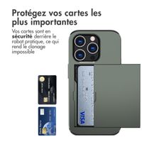 imoshion Coque arrière avec porte-cartes iPhone 15 Pro - Vert foncé