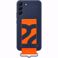 Samsung ﻿Original Coque en silicone à sangle Galaxy S22 Plus - Navy