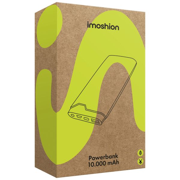 imoshion Batterie externe - 10.000 mAh - Quick Charge et Power Delivery - Noir