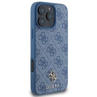 Guess Coque 4G Metal Logo MagSafe Apple iPhone 16 Pro - Bleu
