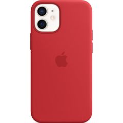 Apple Coque en silicone MagSafe Apple iPhone 12 Mini - Red