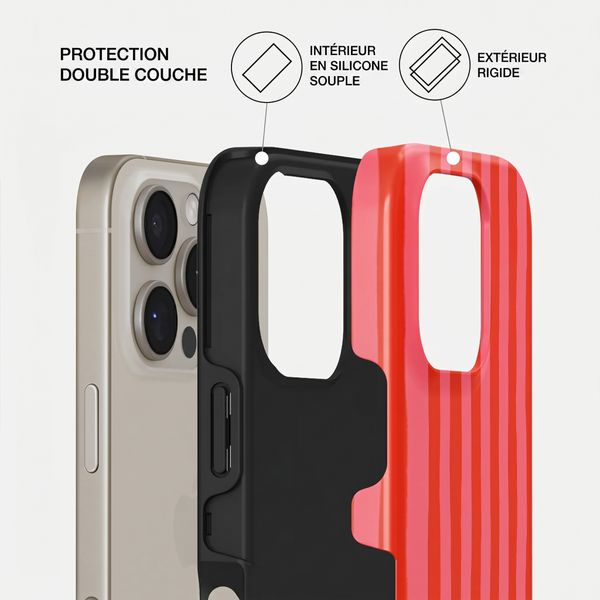 Burga Coque Tough MagSafe Apple iPhone 16 Pro - Pomegranate