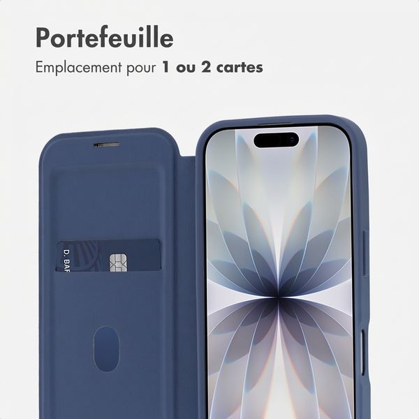 imoshion Bookcase transparente avec MagSafe Apple iPhone 17 - Bleu