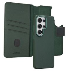 Accezz Étui de télephone portefeuille en cuir 2-en-1 avec MagSafe Samsung Galaxy S26 Ultra - Cedar Green