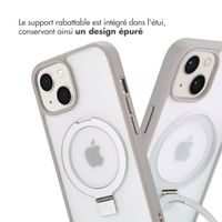 Accezz Coque Ring Stand avec MagSafe iPhone 15 - Grey