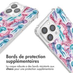 imoshion Coque Design avec cordon Apple iPhone 13 Pro Max - Jellyfish Watercolor