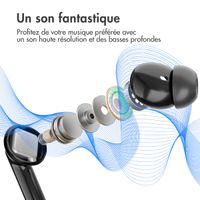 imoshion ﻿Écouteurs Aura Pro - Écouteurs sans fil - Écouteurs sans fil Bluetooth - Avec fonction de réduction du bruit ANC - Noir