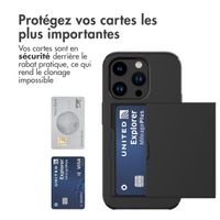 imoshion Coque arrière avec porte-cartes Apple iPhone 15 Pro - Noir