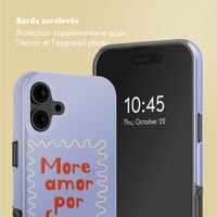 Selencia Coque arrière Vivid avec MagSafe Apple iPhone 16 - More Amor