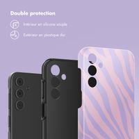 Selencia Coque arrière Vivid Tough Samsung Galaxy A15 (5G/4G) - Zebra Light Pink Lilac