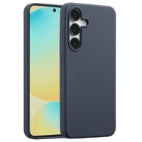Accezz Coque Liquid Silicone avec MagSafe Samsung Galaxy S25 FE - Bleu foncé