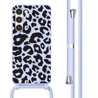 imoshion Coque design en silicone avec cordon Samsung Galaxy S23 Plus - Animal Lila