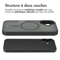 Accezz Coque Givrée Robuste avec MagSafe Apple iPhone 16 - Noir