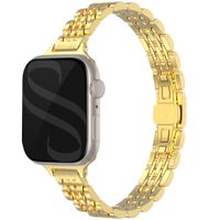 Selencia Bracelet en acier slim style Jubilee Apple Watch Series 1 à 9 / SE (38/40/41 mm) | Series 10 (42 mm) - Or