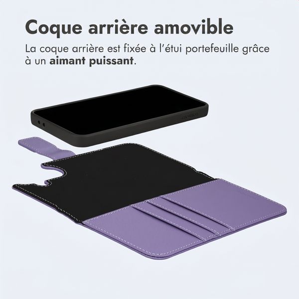 imoshion Étui portefeuille luxe 2-en-1 amovible Samsung Galaxy A57 (5G) - Violet