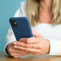 imoshion Coque Couleur Apple iPhone 12 Mini - Bleu foncé