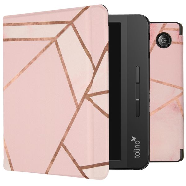 imoshion ﻿Design Slim Hard Sleepcover avec support Tolino Vision 5 - Pink Graphic