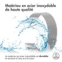 imoshion Bracelet magnétique milanais le Fitbit Charge 5 / Charge 6 - Taille S - Argent