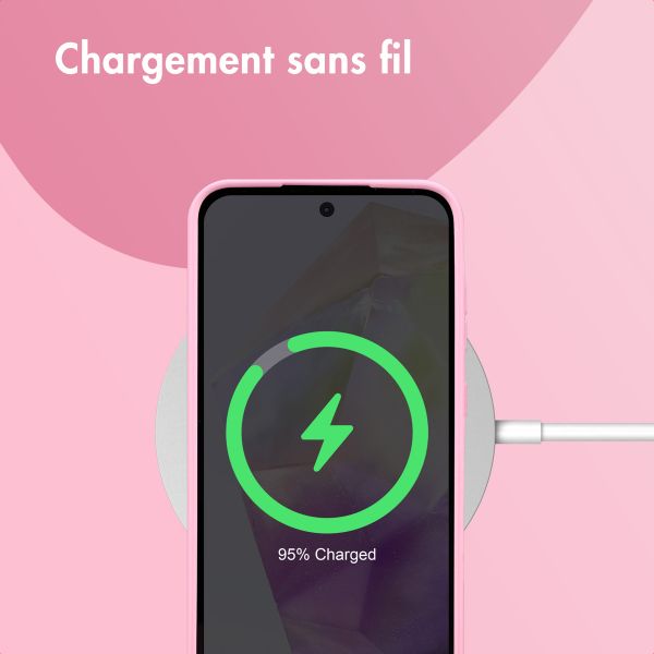 imoshion Coque Couleur Samsung Galaxy A35 - Bubblegum Pink