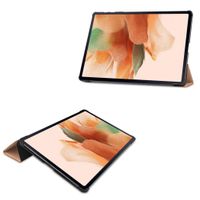 imoshion Coque tablette Trifold Galaxy Tab S8 Plus / S7 Plus / S7 FE 5G - Dorée