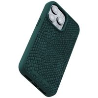 Njorð Collections Coque Salmon Leather MagSafe iPhone 15 Pro Max - Green