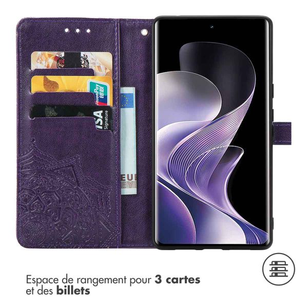 imoshion Etui de télephone Mandala Xiaomi Redmi Note 14 Pro (4G) - Violet