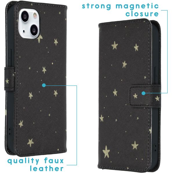 imoshion Coque silicone design iPhone 13 - Stars Gold