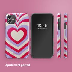 Selencia Coque arrière Vivid Apple iPhone 11 - Double Hearts Rubine Red Lilac