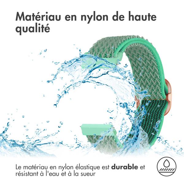 imoshion Bracelet élastique en nylon - Connexion universelle de 20 mm - Turquoise