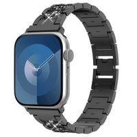 Selencia Bracelet à maillons scintillants Apple Watch Series 1 t/m 9 / SE (38/40/41 mm) | Series 10 / 11 (42 mm) - Noir