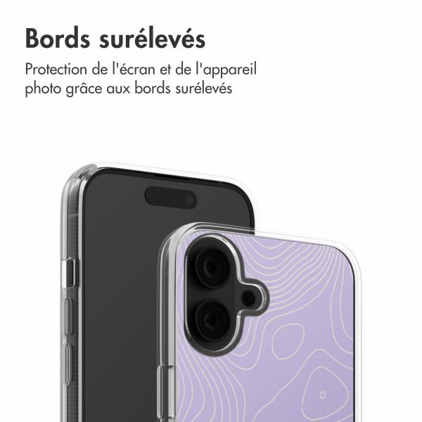 imoshion Coque Design iPhone 16 - Topo Lilac