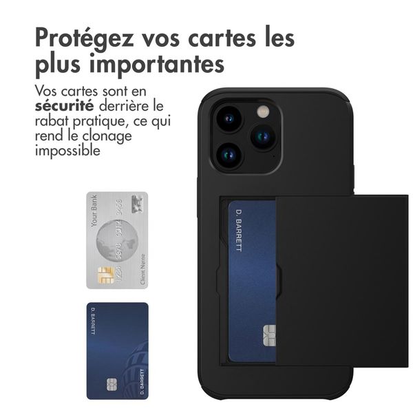 imoshion Coque arrière avec porte-cartes Apple iPhone 14 Pro - Noir