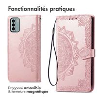imoshion Etui de télephone Mandala Nokia G22 - Rose Doré