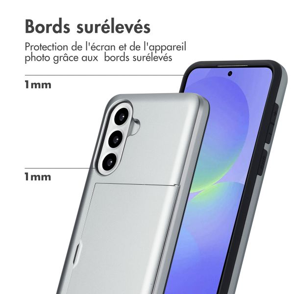 imoshion Coque arrière avec porte-cartes Samsung Galaxy A36 / A56 - Gris