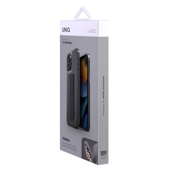 Uniq Coque arrière Heldro Flexgrip iPhone 13 Pro Max - Gris