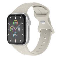 imoshion Bracelet en silicone gravé Apple Watch Series 1-9 / SE (38/40/41 mm) | Series 10 (42 mm) - Lumière Stellaire