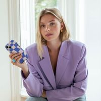 Selencia Coque arrière Vivid Samsung Galaxy S23 FE - Groovy Sapphire Blue