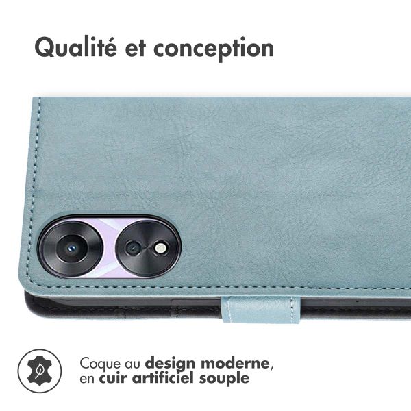 imoshion Étui de télephone portefeuille Oppo A58 - Bleu clair
