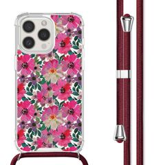 imoshion Coque Design avec cordon Apple iPhone 15 Pro Max - Flower Water
