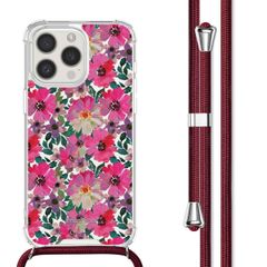 imoshion Coque Design avec cordon iPhone 15 Pro Max - Flower Water