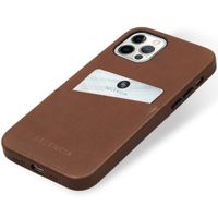 Selencia Coque arrière en cuir végan Vayu Apple iPhone 12 (Pro) - Marron