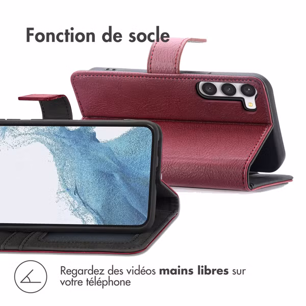 imoshion Étui de télephone portefeuille Samsung Galaxy S23 - Bordeaux