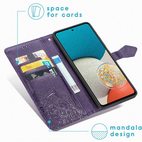 imoshion Etui de téléphone portefeuille Mandala Samsung Galaxy A53 - Violet