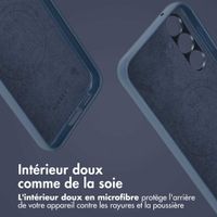 Accezz Étui de télephone portefeuille en cuir 2-en-1 avec MagSafe Samsung Galaxy S24 Plus - Nightfall Blue