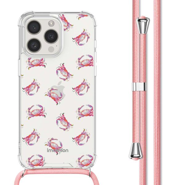 imoshion Coque Design avec cordon Apple iPhone 15 Pro Max - Crab Watercolor