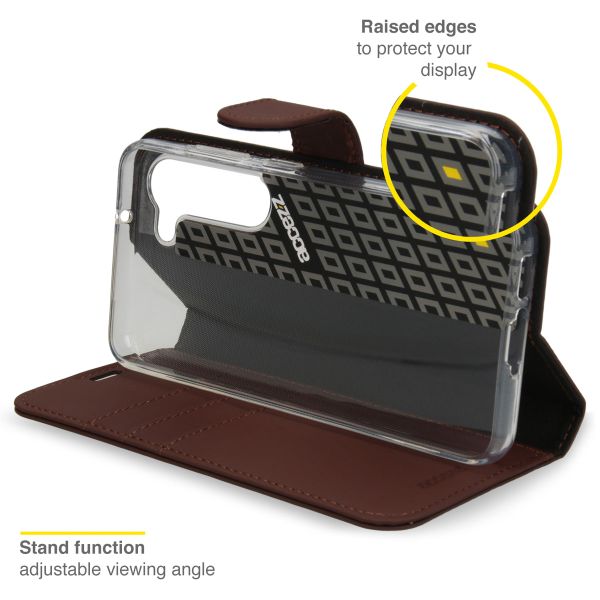 Accezz Étui de télephone Wallet Samsung Galaxy S23 Plus - Marron