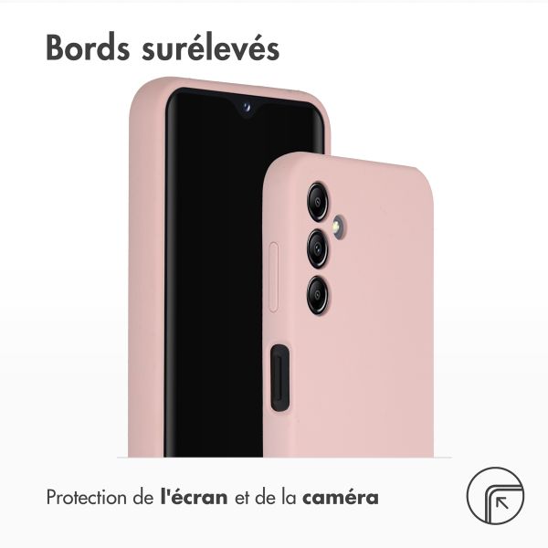 Accezz Coque Liquid Silicone Samsung Galaxy A14 (5G) - Rose